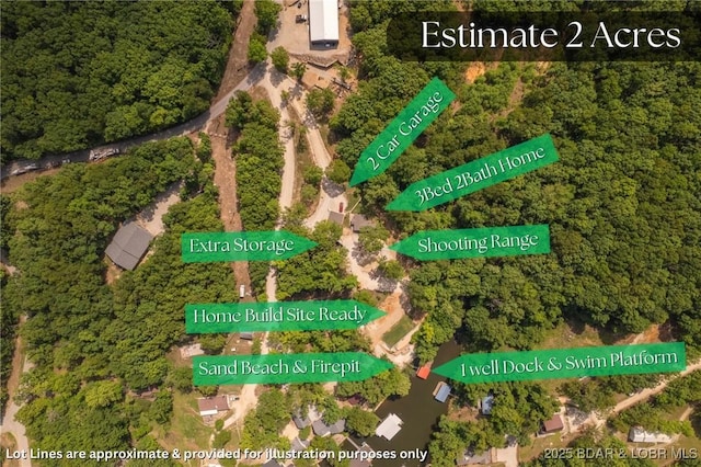 66 Old Shawnee Bend Rd, Sunrise Beach, MO 65079 - aerial map of property and surrounding area