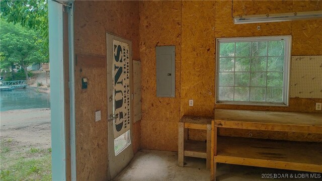 26587 Lake Front Ln, Rocky Mount, MO 65072 - interior space with electric panel and healthy amount of natural light