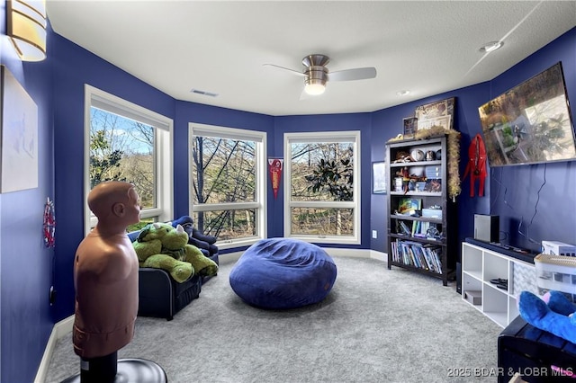 126 W Cross Fox Trl, Camdenton, MO 65020 - sitting room with carpet and a ceiling fan