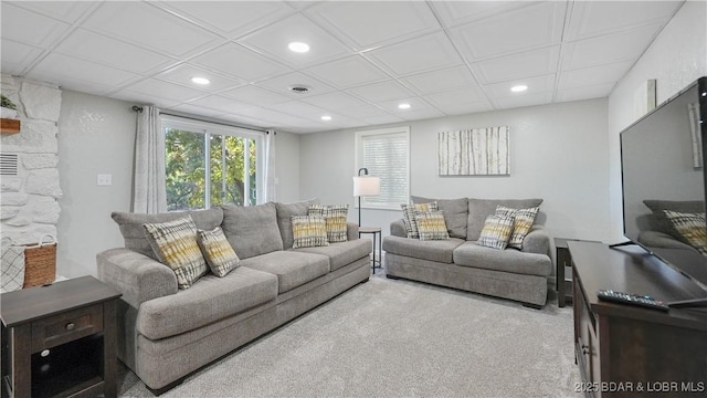 42 Buttercup Rd, Lake Ozark, MO 65049 - carpeted living room featuring recessed lighting