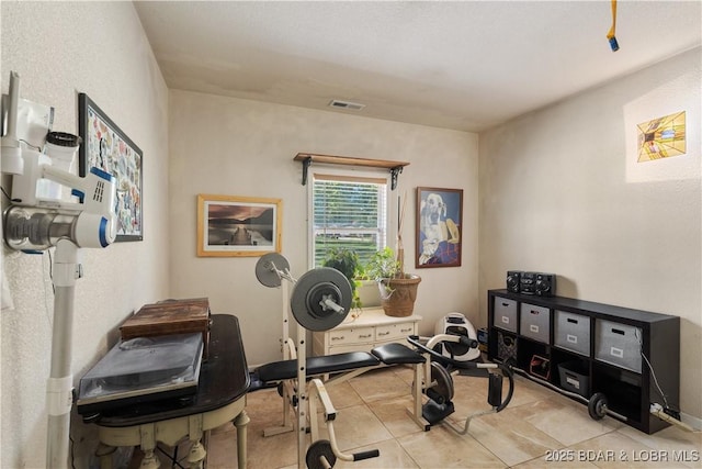 30566 Johnson Bay Dr, Gravois Mills, MO 65037 - workout area featuring tile patterned flooring