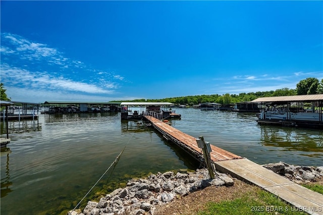 30566 Johnson Bay Dr, Gravois Mills, MO 65037 - dock area with a water view