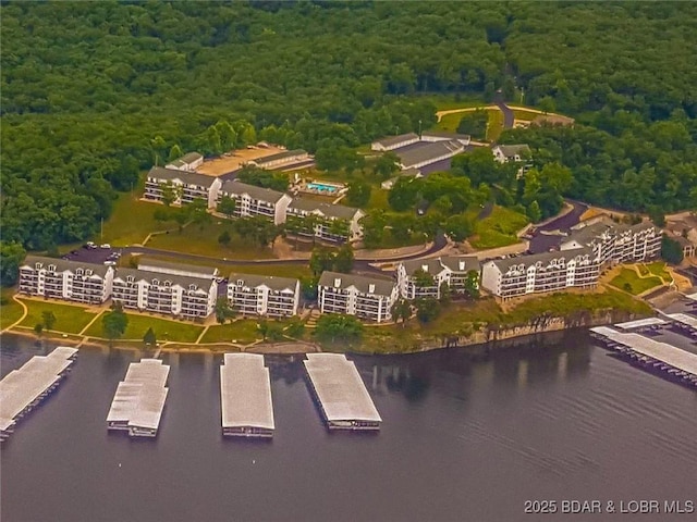 601 Park Place Dr Unit 2B, Kaiser, MO 65047 - aerial view of a forest and a nearby body of water