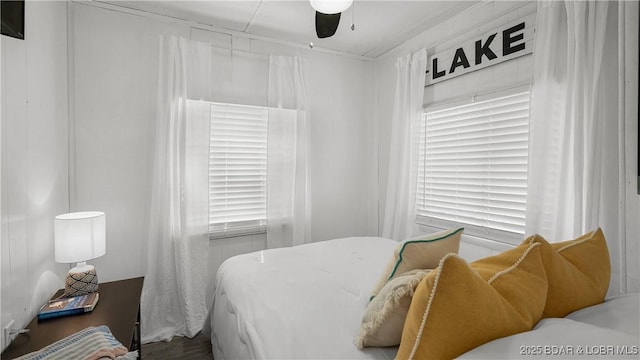 15219 Fleener Dr, Gravois Mills, MO 65037 - bedroom featuring a ceiling fan