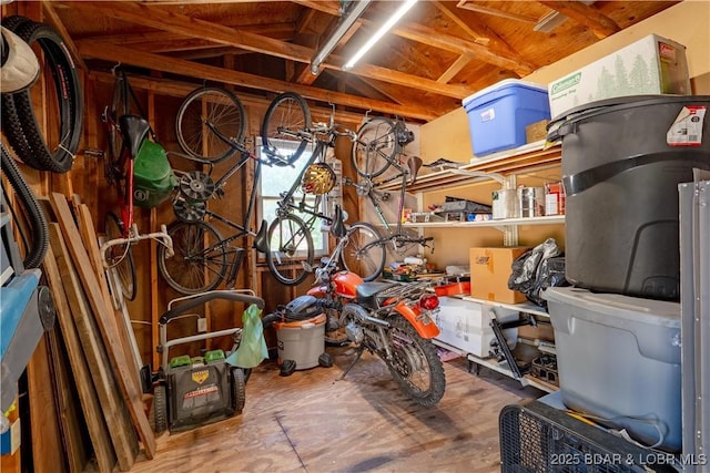 view of storage room