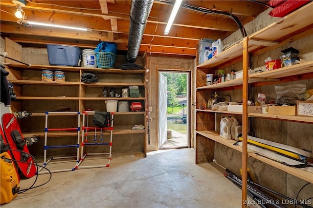 view of storage