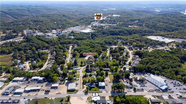 577 Mulberry Ln, Camdenton, MO 65020 - aerial overview of property's location featuring a heavily wooded area
