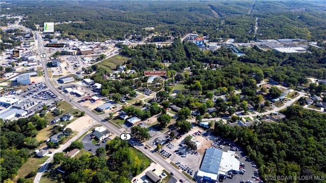 577 Mulberry Ln, Camdenton, MO 65020 - aerial overview of property's location with a heavily wooded area