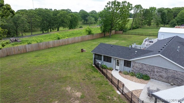 312 Charger Dr, Macks Creek, MO 65786 - view of yard