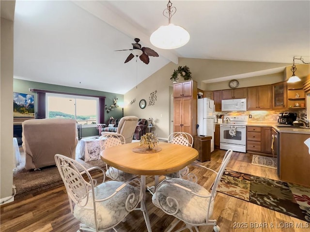 73 Good Neighbors Loop, Camdenton, MO 65020 - dining space with a ceiling fan and light wood-style floors
