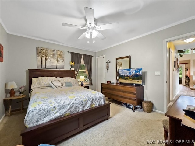 73 Good Neighbors Loop, Camdenton, MO 65020 - bedroom featuring carpet flooring, multiple windows, crown molding, and baseboards