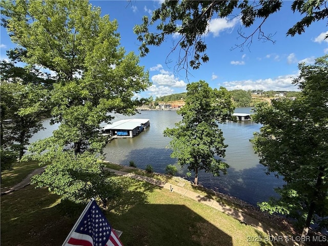 1089 Buckingham Dr Unit 1, Camdenton, MO 65020 - water view featuring a floating dock