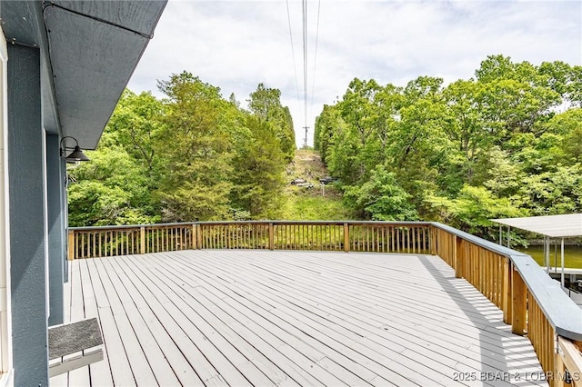 138 Siesta Cir, Camdenton, MO 65020 - view of wooden terrace