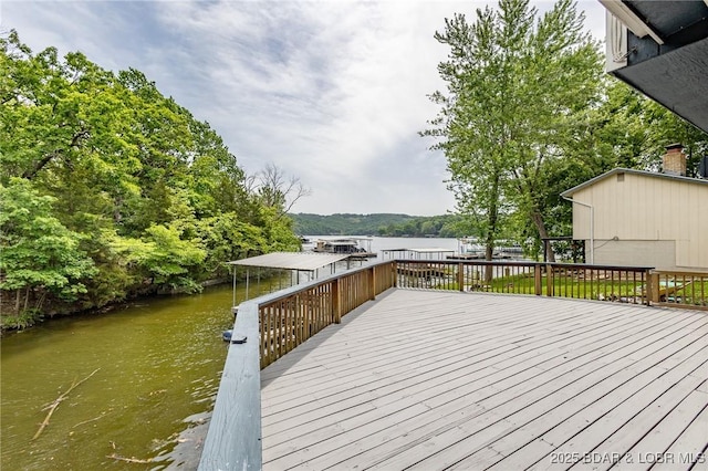 138 Siesta Cir, Camdenton, MO 65020 - deck with a water view