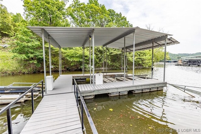 138 Siesta Cir, Camdenton, MO 65020 - dock area featuring a water view