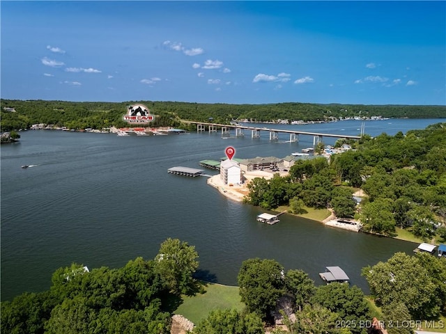 290 Plaza Beach Dr Unit 4D, Camdenton, MO 65020 - bird's eye view of a nearby body of water and a notable bridge