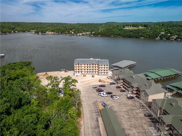 290 Plaza Beach Dr Unit 1C, Camdenton, MO 65020 - drone / aerial view of a large body of water and a forest
