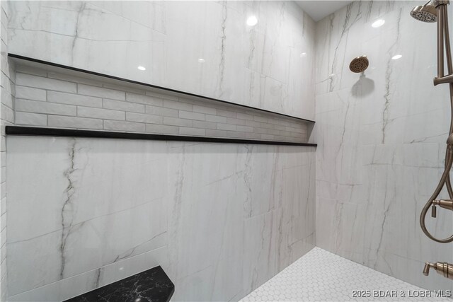 154 Via Cresta Dr, Sunrise Beach, MO 65079 - full bathroom featuring a marble finish shower