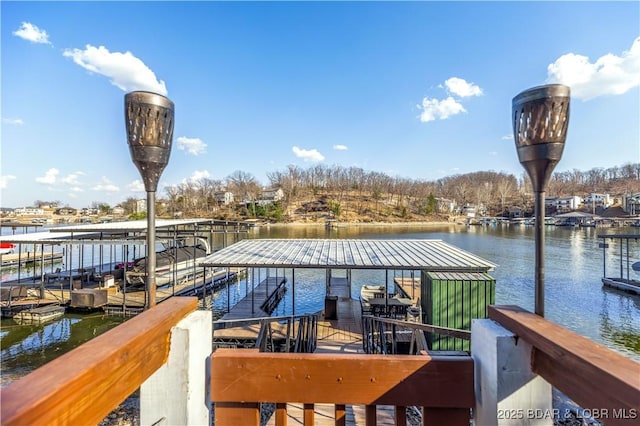 855 Ginger Rd, Lake Ozark, MO 65049 - dock area featuring a water view