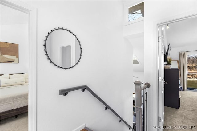 855 Ginger Rd, Lake Ozark, MO 65049 - staircase with carpet floors and healthy amount of natural light