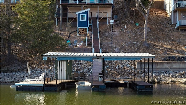 855 Ginger Rd, Lake Ozark, MO 65049 - dock with a water view