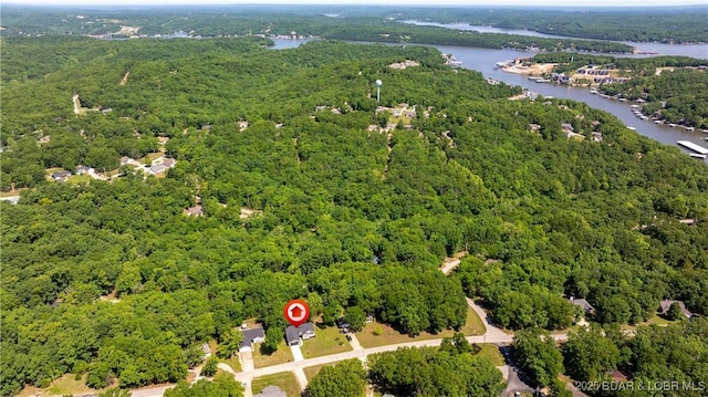 119 Camelot Dr, Camdenton, MO 65020 - drone / aerial view of a nearby body of water and a forest