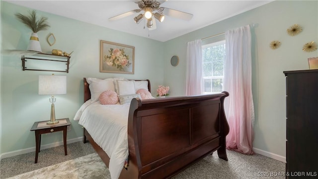 119 Camelot Dr, Camdenton, MO 65020 - carpeted bedroom featuring baseboards and a ceiling fan