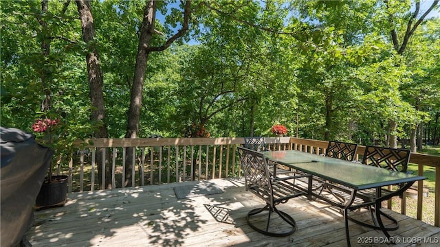 119 Camelot Dr, Camdenton, MO 65020 - deck with outdoor dining space