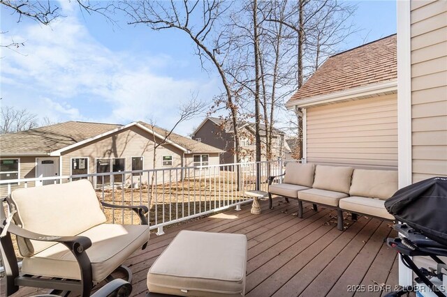 790 College Blvd, Osage Beach, MO 65065 - wooden terrace featuring an outdoor hangout area