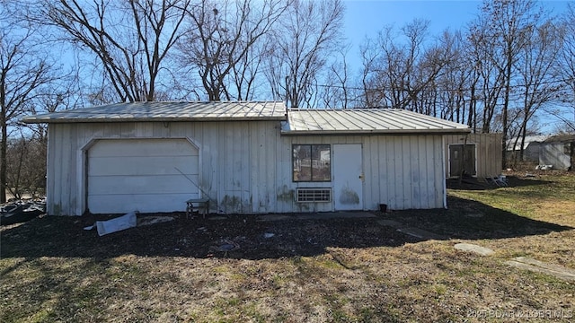 1501 Long Ln, Eldon, MO 65026 - view of property exterior featuring metal roof and board and batten siding