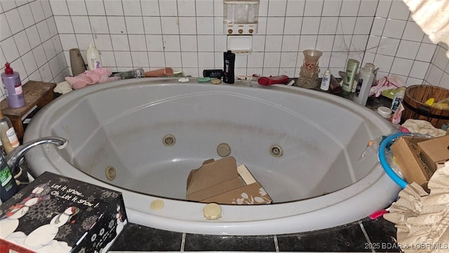 1501 Long Ln, Eldon, MO 65026 - bathroom view of tile walls and a whirlpool tub