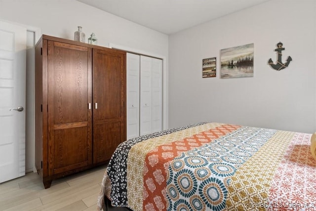 166 Oak Harbor Dr Unit 3D, Camdenton, MO 65020 - bedroom with a closet and light wood-type flooring