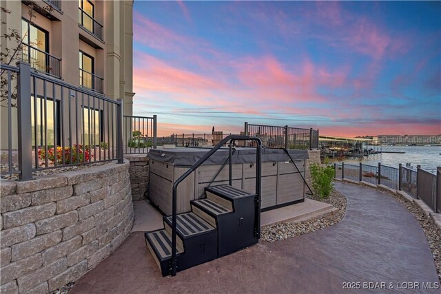 1184 Jeffries Rd Unit 310, Osage Beach, MO 65065 - view of home's community with a hot tub and a water view