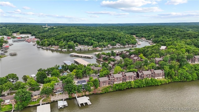5940 Baydy Peak Rd Unit 325, Osage Beach, MO 65065 - bird's eye view of a large body of water and a heavily wooded area