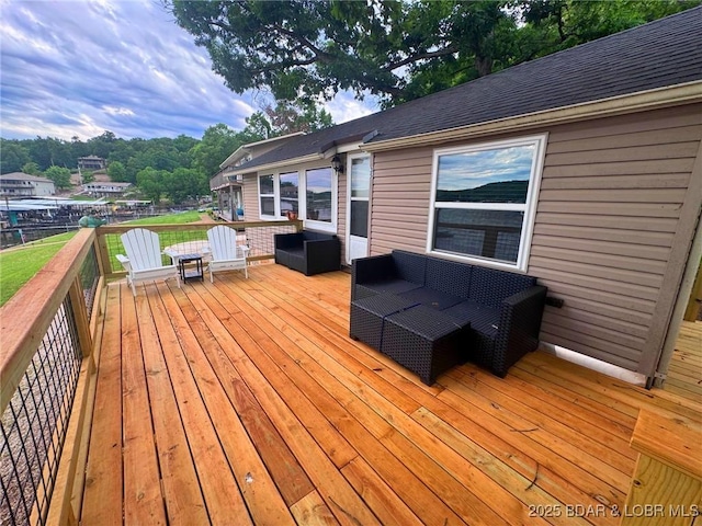 35 Knotty Pine Ln, Camdenton, MO 65020 - wooden deck with an outdoor living space