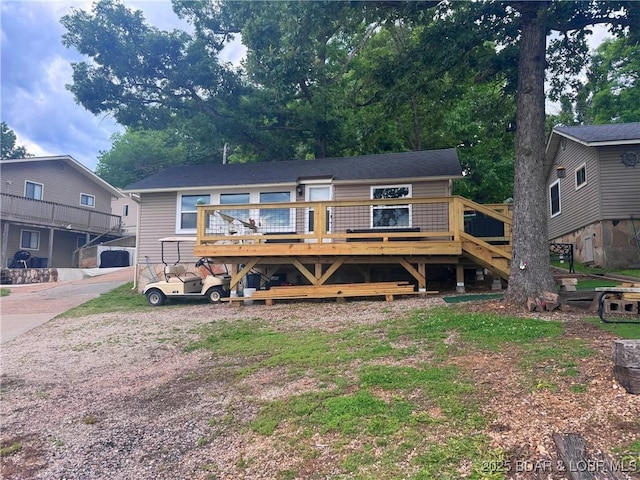 35 Knotty Pine Ln, Camdenton, MO 65020 - view of front of home featuring a wooden deck