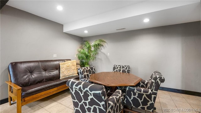 62 Durham Ct, Four Seasons, MO 65049 - dining room with light tile patterned floors, recessed lighting, and baseboards