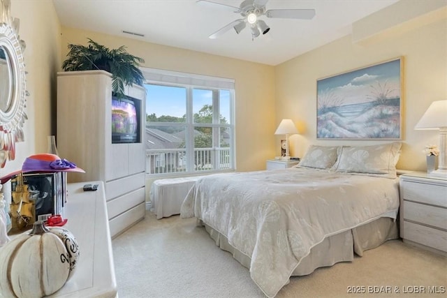 879 Great Ship St, Osage Beach, MO 65065 - carpeted bedroom with ceiling fan