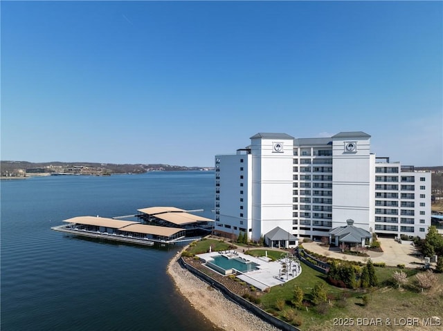 166 Captiva Dr Unit 8B, Sunrise Beach, MO 65079 - bird's eye view of a nearby body of water