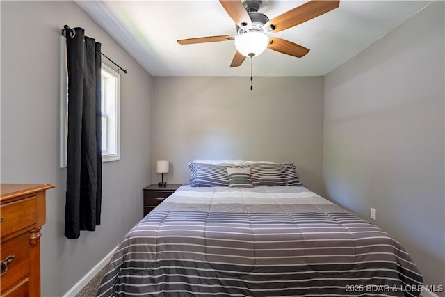 30734 Ottersway Rd, Gravois Mills, MO 65037 - bedroom with a ceiling fan and baseboards