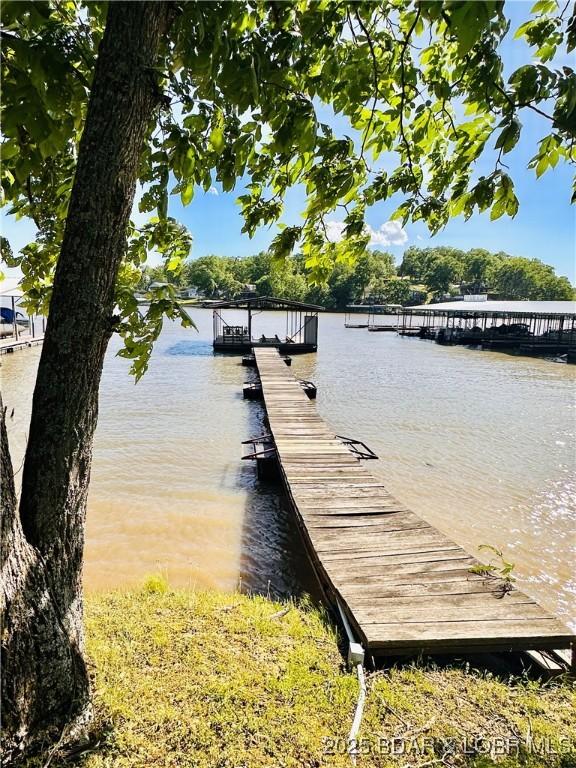 33722 Waterfront Dr, Stover, MO 64078 - dock with a water view