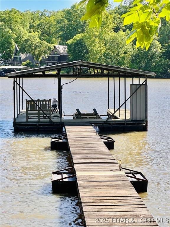 33722 Waterfront Dr, Stover, MO 64078 - dock area featuring a water view