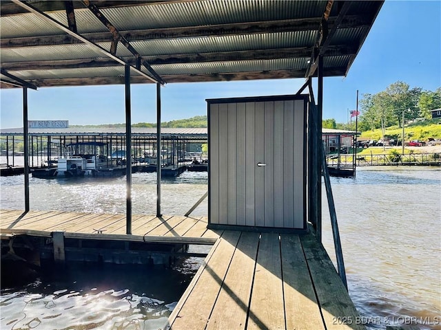 33722 Waterfront Dr, Stover, MO 64078 - dock featuring a water view