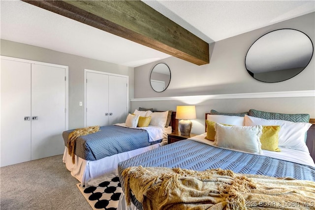 491 Walkers Cay, Osage Beach, MO 65065 - carpeted bedroom with two closets and beam ceiling