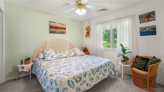 1396 Robyn Ct, Osage Beach, MO 65065 - carpeted bedroom featuring a ceiling fan and baseboards