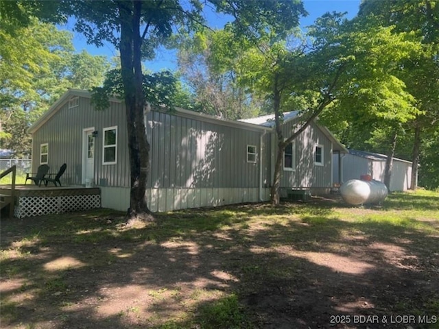 34443 Ivy Bend Rd, Stover, MO 65078 - rear view of property featuring a deck