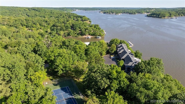 312 Windsor Bay Dr Unit 2A, Camdenton, MO 65020 - view of property location with a nearby body of water and a forest