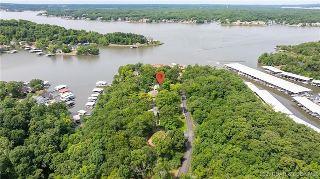 288 Oak Ridge Rd, Lake Ozark, MO 65049 - aerial view of a nearby body of water and a forest
