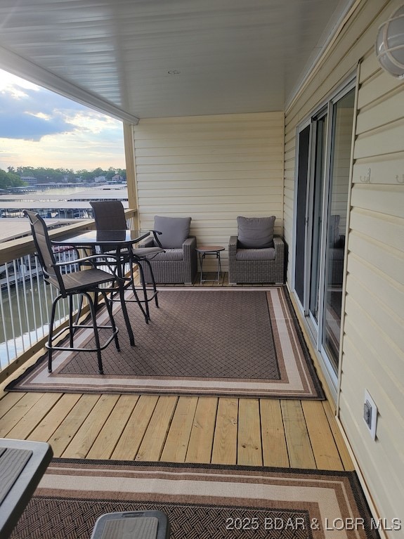1481 Ledges Dr Unit 221, Osage Beach, MO 65065 - wooden deck with a water view