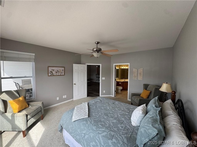 275 Flynn Rd Unit 207, Lake Ozark, MO 65049 - bedroom with carpet, ensuite bath, and ceiling fan